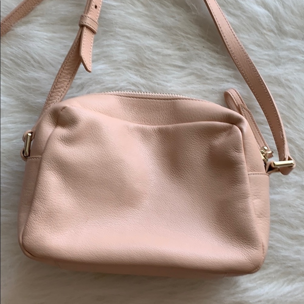 Cole Hann pink pebbled leather mini crossbody bag - Picture 4 of 14